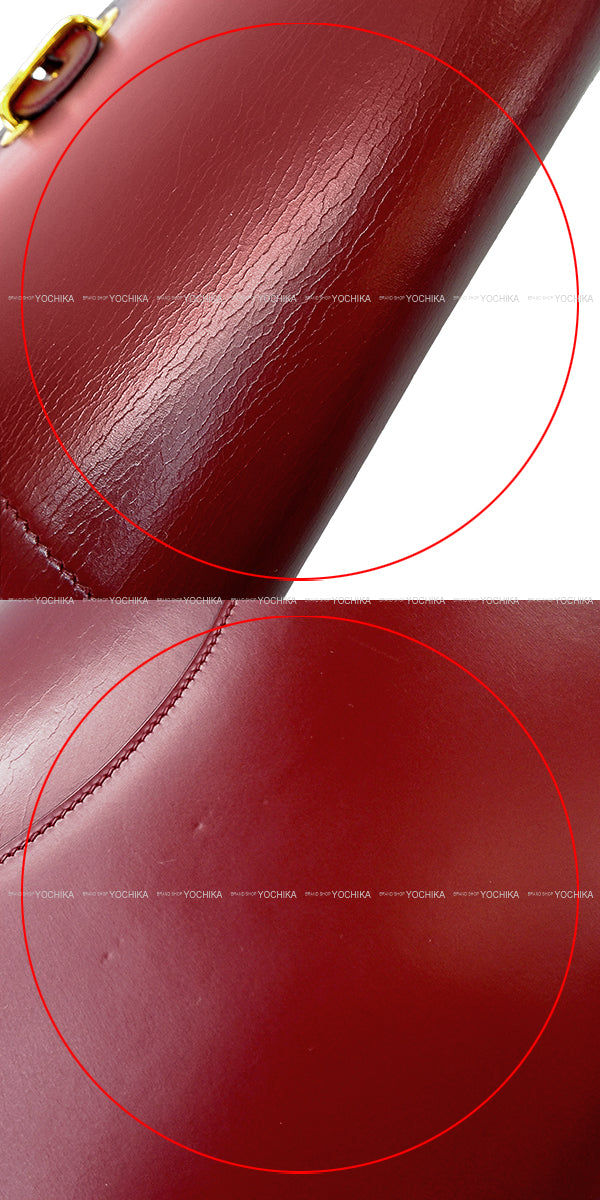 [Pre-loved] HERMES Shoulder bag Passquide Rouge H Box Calf Gold HW[USED A][Authentic]