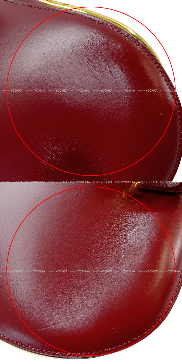 [Pre-loved] HERMES Shoulder bag Passquide Rouge H Box Calf Gold HW[USED A][Authentic]