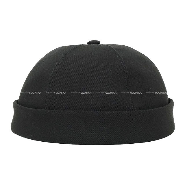 HERMES beret Beret Hector Clou de Selle Noir (Black) Cotton100%[EXCELLENT][Authentic]