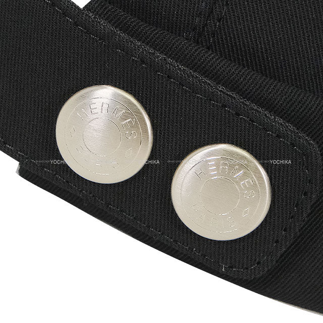 HERMES beret Beret Hector Clou de Selle Noir (Black) Cotton100%[EXCELLENT][Authentic]