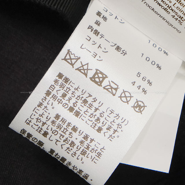 HERMES beret Beret Hector Clou de Selle Noir (Black) Cotton100%[EXCELLENT][Authentic]