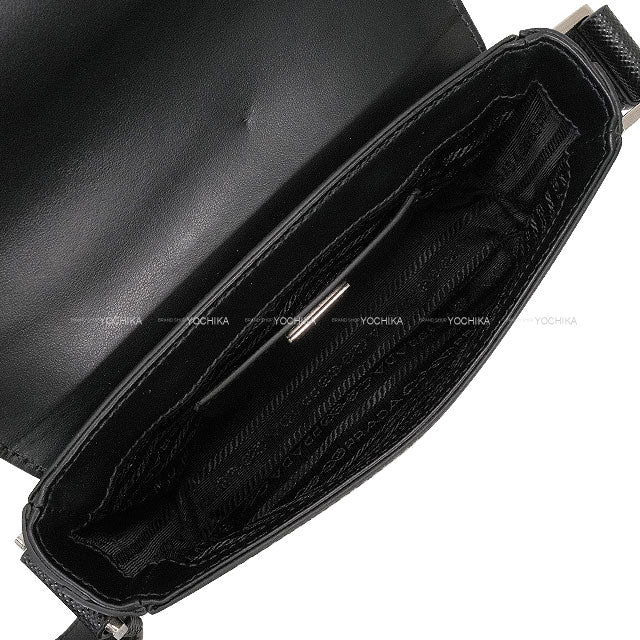 [Pre-loved] PRADA Shoulder bag Men's Noir (Black) Saffiano leather Silver HW 2VD065[LIKE NEW][Authentic]