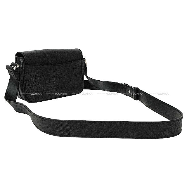 [Pre-loved] PRADA Shoulder bag Men's Noir (Black) Saffiano leather Silver HW 2VD065[LIKE NEW][Authentic]