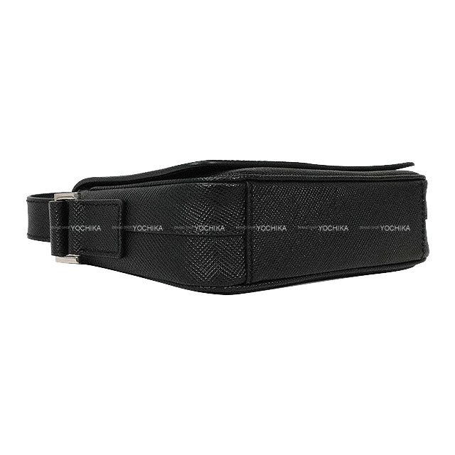 [Pre-loved] PRADA Shoulder bag Men's Noir (Black) Saffiano leather Silver HW 2VD065[LIKE NEW][Authentic]