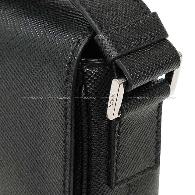 [Pre-loved] PRADA Shoulder bag Men's Noir (Black) Saffiano leather Silver HW 2VD065[LIKE NEW][Authentic]