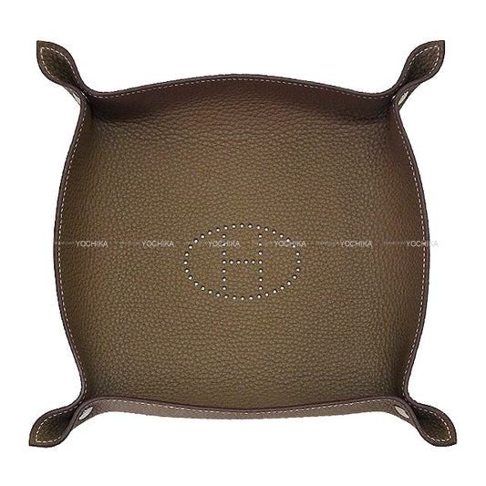 [Pre-loved] HERMES Vide-poche Mises et Relances H Evelyne Etoupe Taurillon Clemence Stamp Y[LIKE NEW][Authentic]