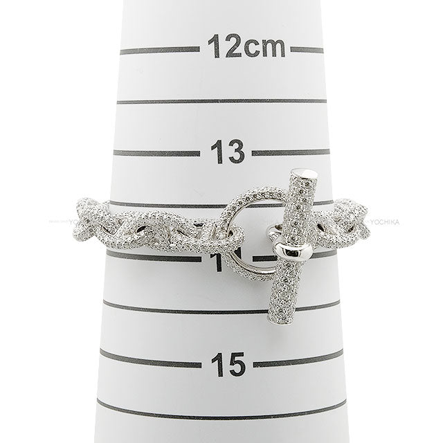 HERMES bracelet Hermes Chaine dAncre Full Diamond PM 17 Links White Gold K18WG/Diamond[BRAND NEW][Authentic]