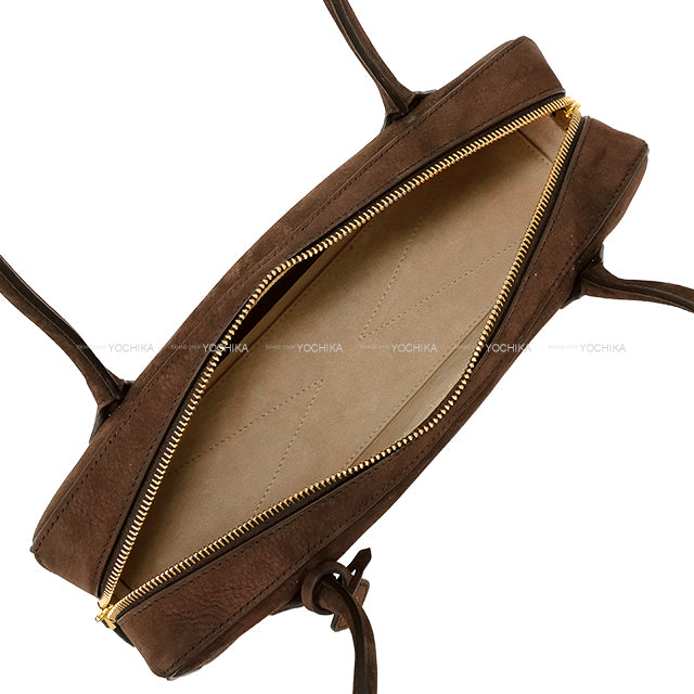 ALAIA Shoulder bag Nubuck Medium LETECKEL Brown Calf Leather Gold HW AA1S06033CA214-731[BRAND NEW][Authentic]