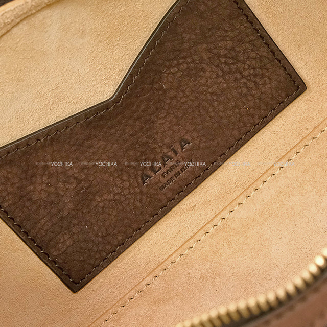 ALAIA Shoulder bag Nubuck Medium LETECKEL Brown Calf Leather Gold HW AA1S06033CA214-731[BRAND NEW][Authentic]