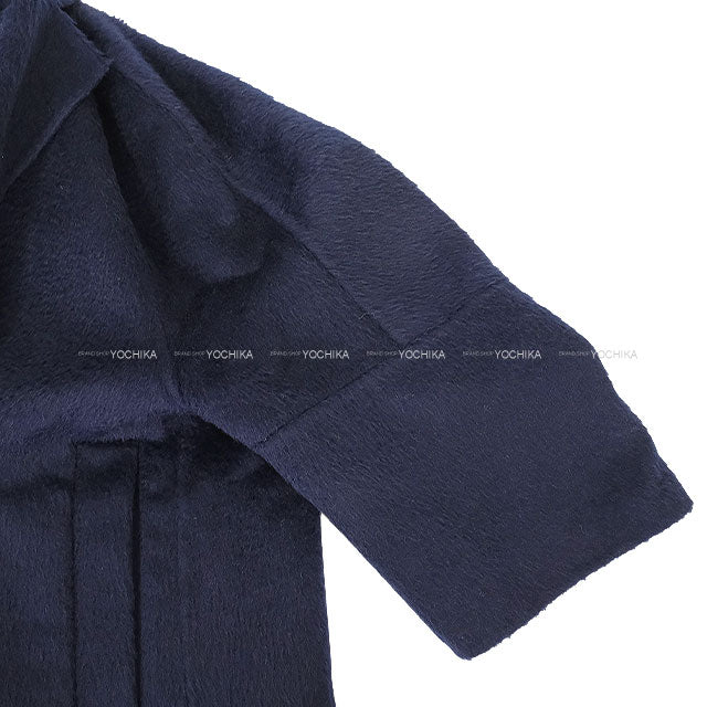 [Pre-loved] MAX MARA Short Coat Oversized Sequoia Navy Camel Wool/Mohair #34 2421060826[LIKE NEW][Authentic]