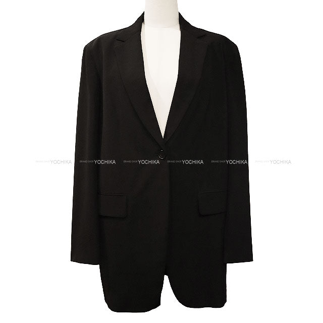 The Row Single Jacket OBINE Noir (Black) Viscose/Virgin Wool #XS 5225-W1973[EXCELLENT][Authentic]