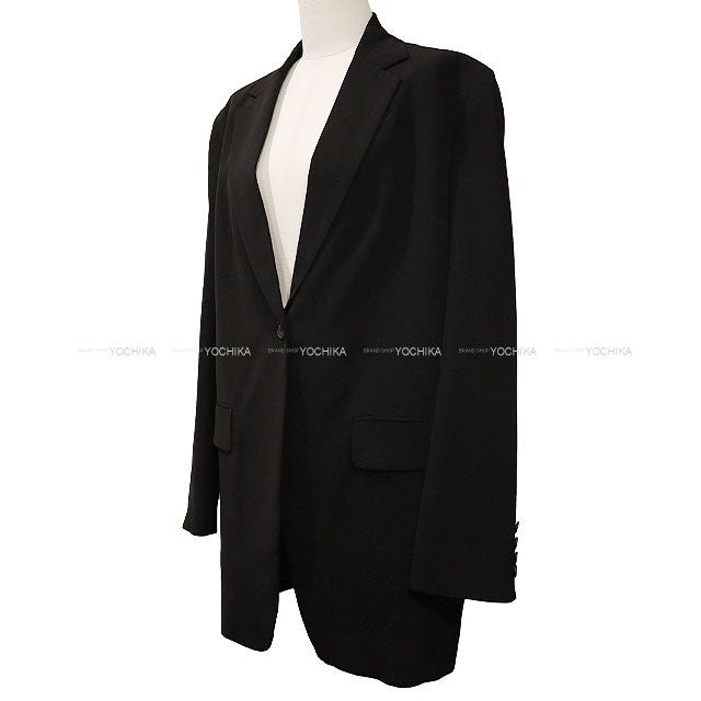 The Row Single Jacket OBINE Noir (Black) Viscose/Virgin Wool #XS 5225-W1973[EXCELLENT][Authentic]