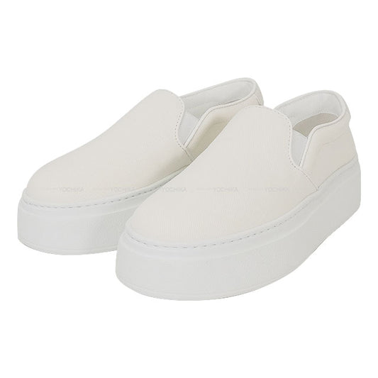 Miu Miu sneakers Slip-ons Blanc (White) #37.5 5S152E[EXCELLENT][Authentic]