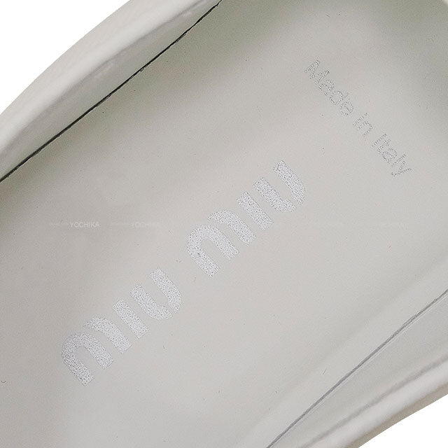 Miu Miu sneakers Slip-ons Blanc (White) #37.5 5S152E[EXCELLENT][Authentic]