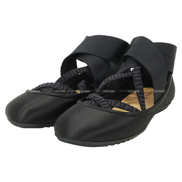 2025AW Dior SHADE Flat Shoes Ballerina Ankle Band Noir (Black) Technical Fabric/Silk #37.5 KDF013SATO100[BRAND NEW][Authentic]