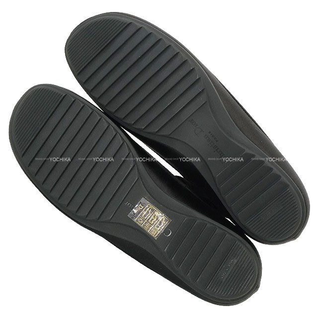 2025AW Dior SHADE Flat Shoes Ballerina Ankle Band Noir (Black) Technical Fabric/Silk #37.5 KDF013SATO100[BRAND NEW][Authentic]