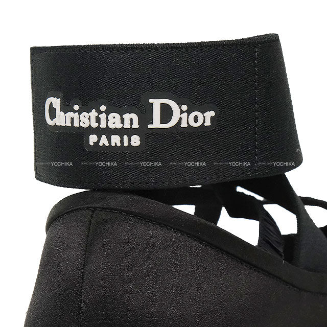 2025AW Dior SHADE Flat Shoes Ballerina Ankle Band Noir (Black) Technical Fabric/Silk #37.5 KDF013SATO100[BRAND NEW][Authentic]