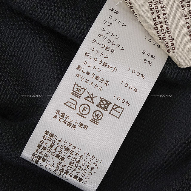 2025 AW HERMES Short sleeve t shirt Men's Sweatshirt Crew de Sel with Patch Embroidery Grey Cotton #M H567775HA[EXCELLENT][Authentic]