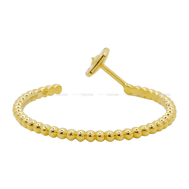 Van Cleef & Arpels pierced earring Perlee Gold Pearl Hoop Small Gold K18YG VCARO3YD00[EXCELLENT][Authentic]