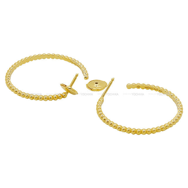 Van Cleef & Arpels pierced earring Perlee Gold Pearl Hoop Small Gold K18YG VCARO3YD00[EXCELLENT][Authentic]