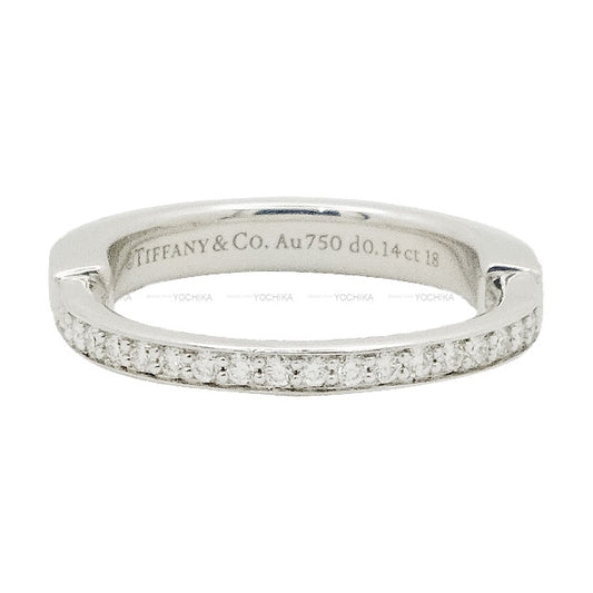 [Pre-loved] TIFFANY&Co. ring Rock Half Silver K18WG/Diamond #50 72345649[LIKE NEW][Authentic]