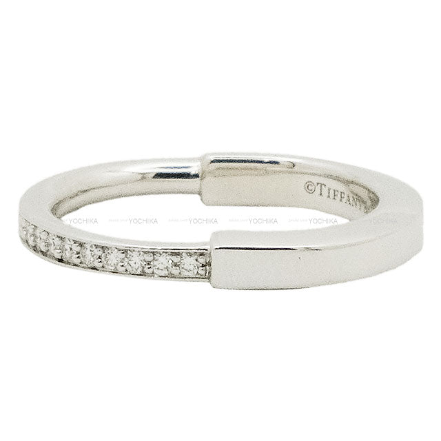 [Pre-loved] TIFFANY&Co. ring Rock Half Silver K18WG/Diamond #50 72345649[LIKE NEW][Authentic]