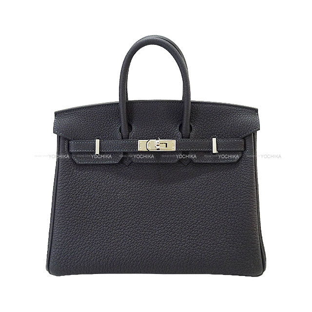 HERMES Handbag Birkin25 Verso Caban/Celeste Veau Togo Silver HW Stamp K[BRAND NEW][Authentic]