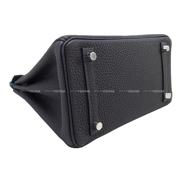 HERMES Handbag Birkin25 Verso Caban/Celeste Veau Togo Silver HW Stamp K[BRAND NEW][Authentic]