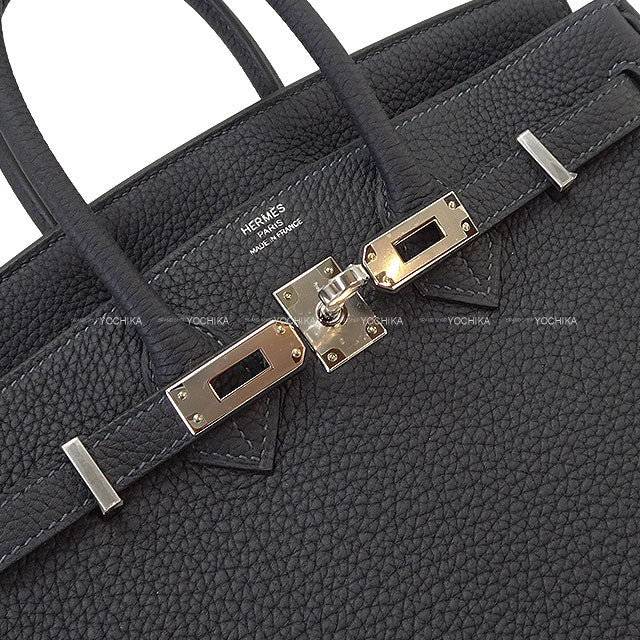 HERMES Handbag Birkin25 Verso Caban/Celeste Veau Togo Silver HW Stamp K[BRAND NEW][Authentic]