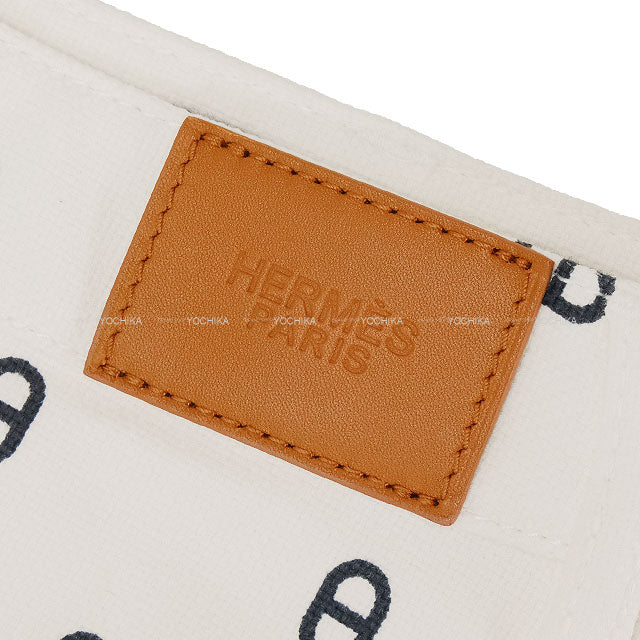 2023SS HERMES skirt Ladies' Serie Button Chaine D'ancre Denim Blanc (White)/Navy Cotton/Polyurethane #38 Silver HW 3E0312D5[EXCELLENT][Authentic]