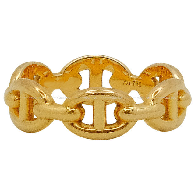 [Pre-loved] HERMES ring Chaine D'ancre Enchainee PM Rose Gold K18PG #52 Rose Gold HW[USED SA][Authentic]