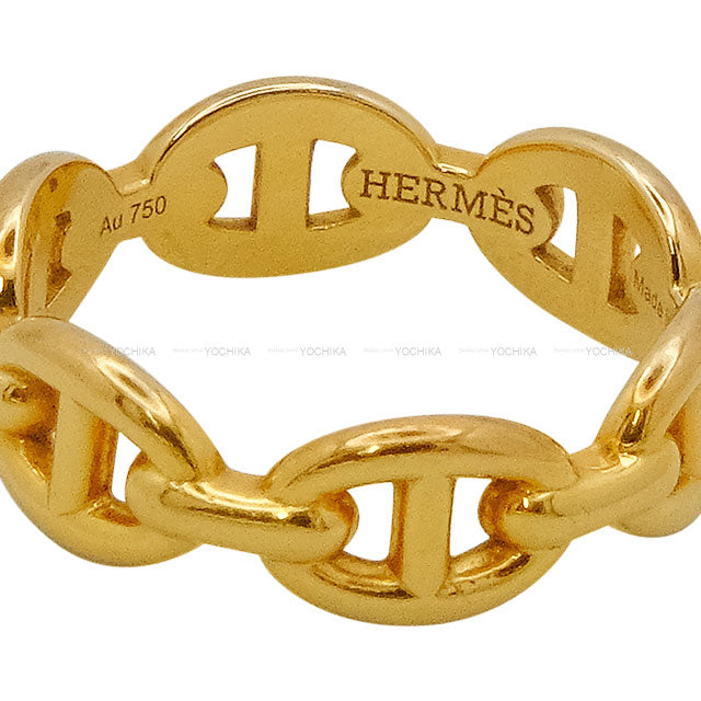 [Pre-loved] HERMES ring Chaine D'ancre Enchainee PM Rose Gold K18PG #52 Rose Gold HW[USED SA][Authentic]