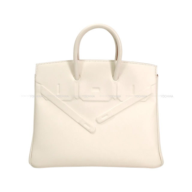 [Pre-loved] HERMES Handbag Birkin25 Shadow Mushroom Veau Swift Silver HW Stamp U[LIKE NEW][Authentic]