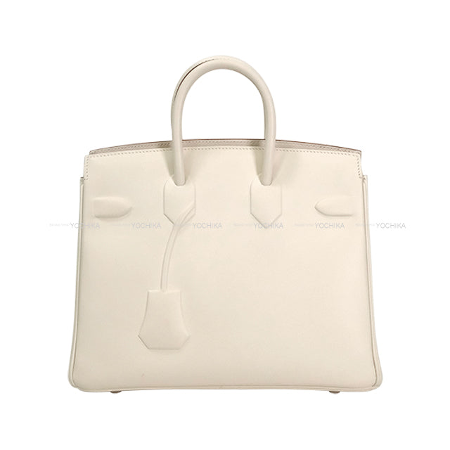 [Pre-loved] HERMES Handbag Birkin25 Shadow Mushroom Veau Swift Silver HW Stamp U[LIKE NEW][Authentic]