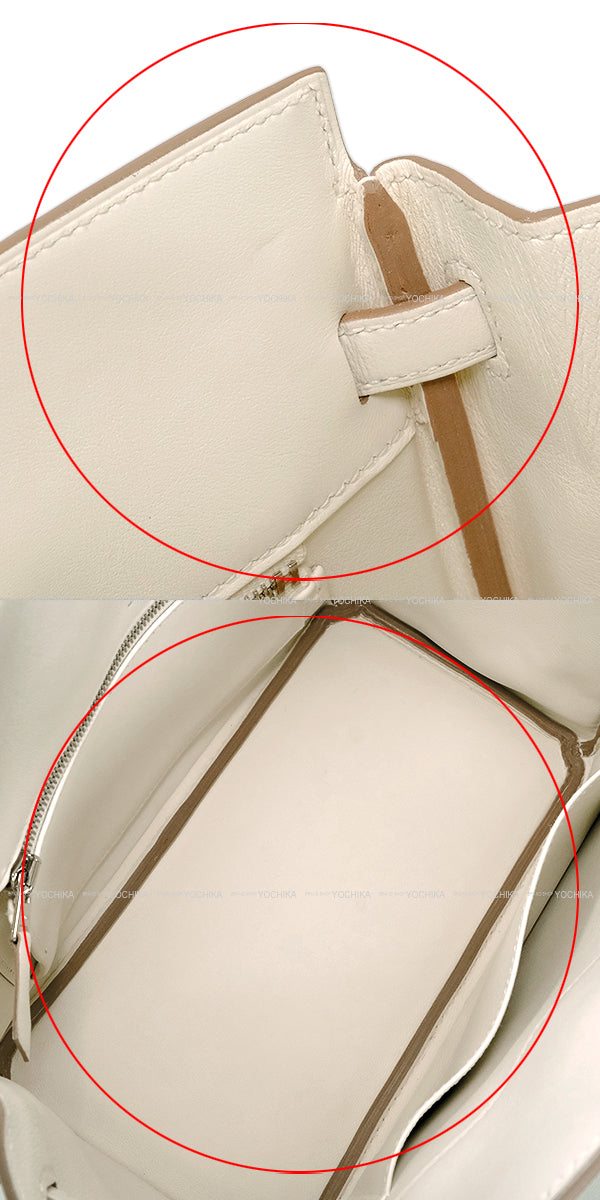 [Pre-loved] HERMES Handbag Birkin25 Shadow Mushroom Veau Swift Silver HW Stamp U[LIKE NEW][Authentic]