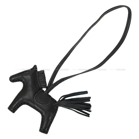 [Pre-loved] HERMES bag charm Rodeo PM SO BLACK Noir (Black) Agneau Milo Stamp Y[LIKE NEW][Authentic]