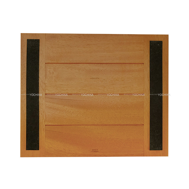 [Pre-loved] HERMES Mouse Pad Solid Ebene Veau Togo mahogany[LIKE NEW][Authentic]