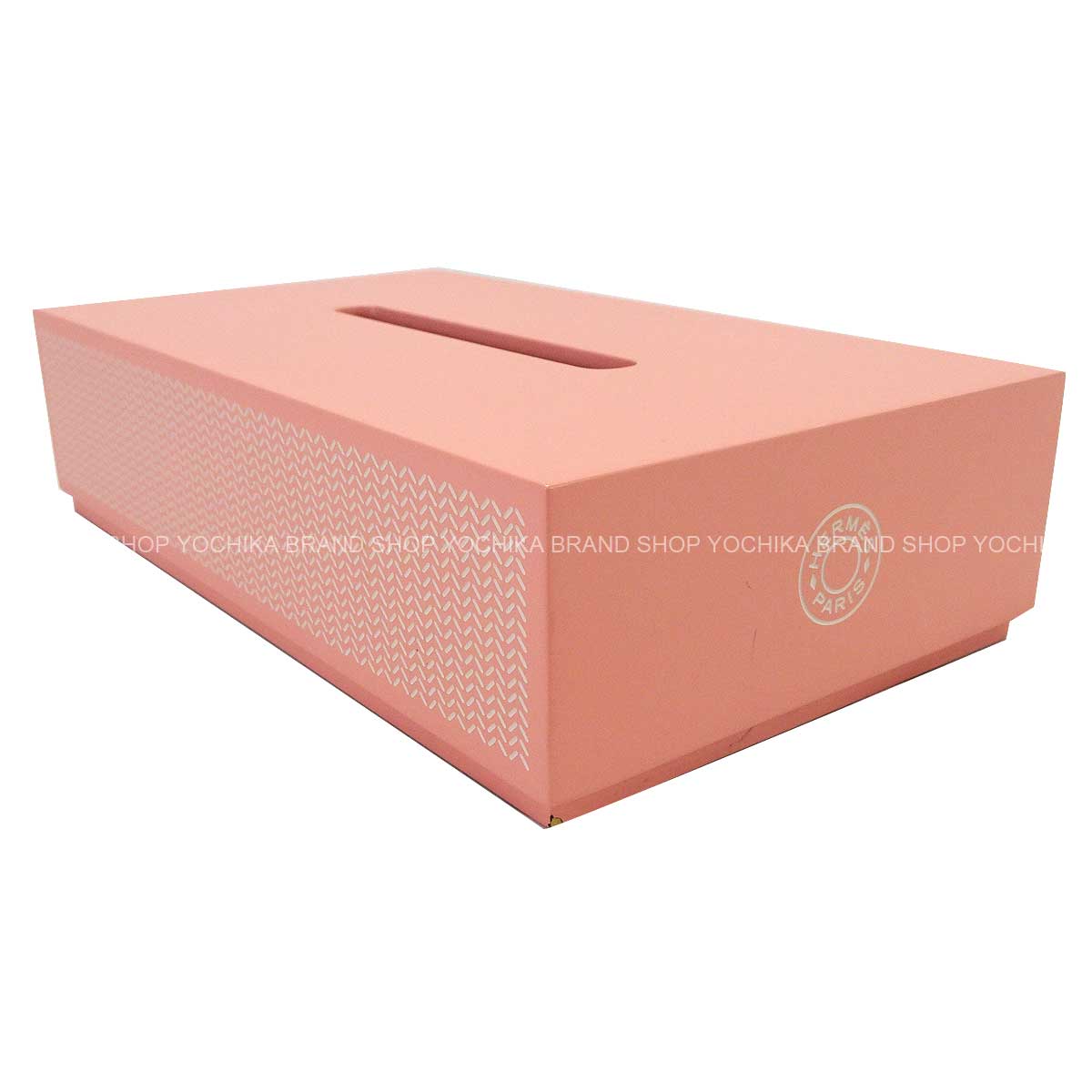 [Pre-loved] HERMES Tissue Case K-BOX Pink Lacquered Wood[LIKE NEW][Authentic]