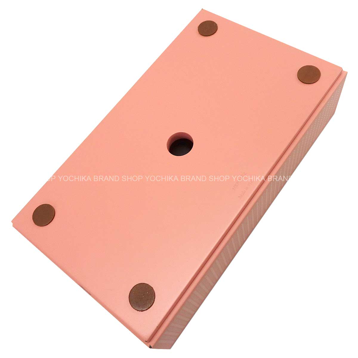 [Pre-loved] HERMES Tissue Case K-BOX Pink Lacquered Wood[LIKE NEW][Authentic]