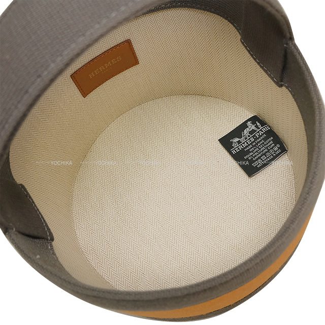 [Pre-loved] HERMES Interior Sherwood Basket small marron Wool Twill[LIKE NEW][Authentic]
