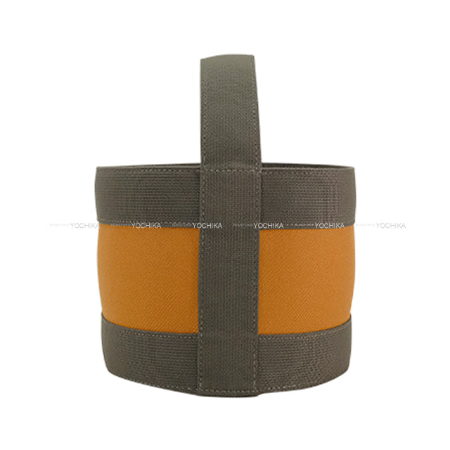 [Pre-loved] HERMES Interior Sherwood Basket small marron Wool Twill[LIKE NEW][Authentic]