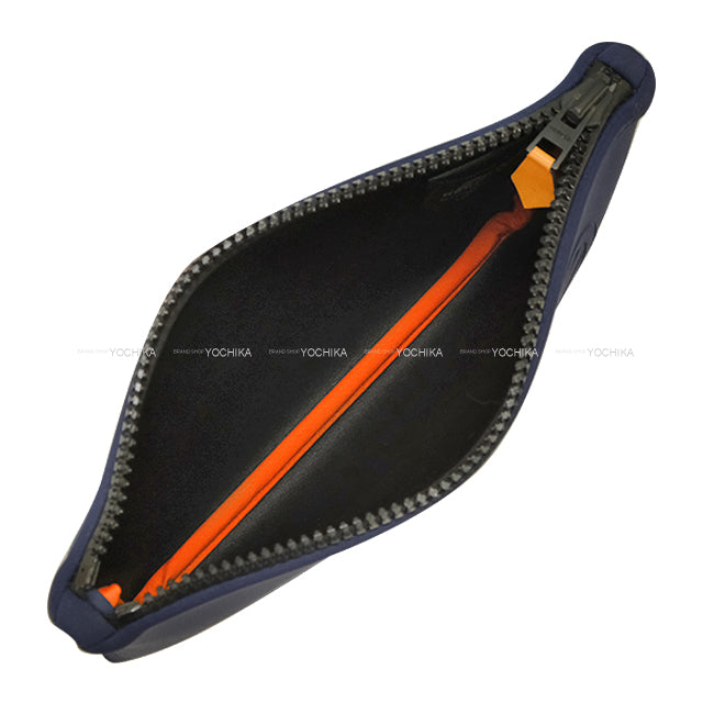 HERMES Pouch Neoban Thalassa PM Marin Nylon/Polyurethane[EXCELLENT][Authentic]
