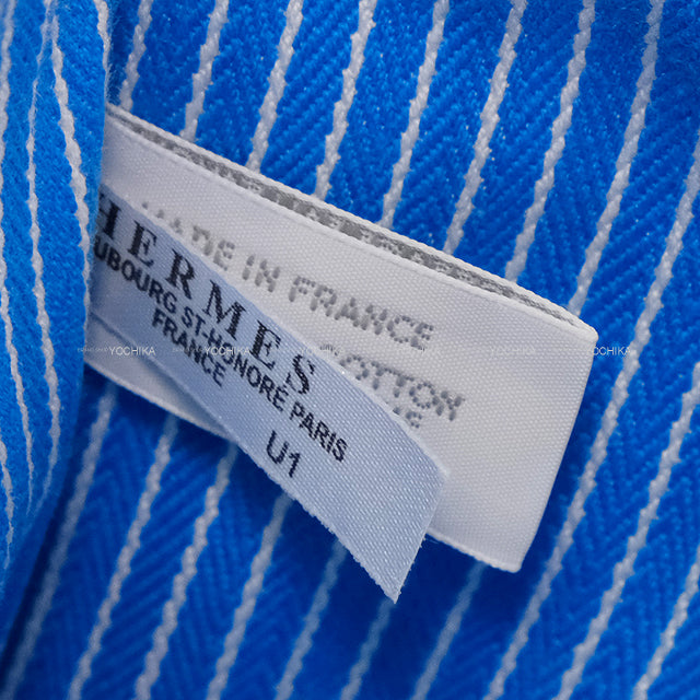 [Pre-loved] HERMES Pouch Poisson Cotton Silver HW[LIKE NEW][Authentic]