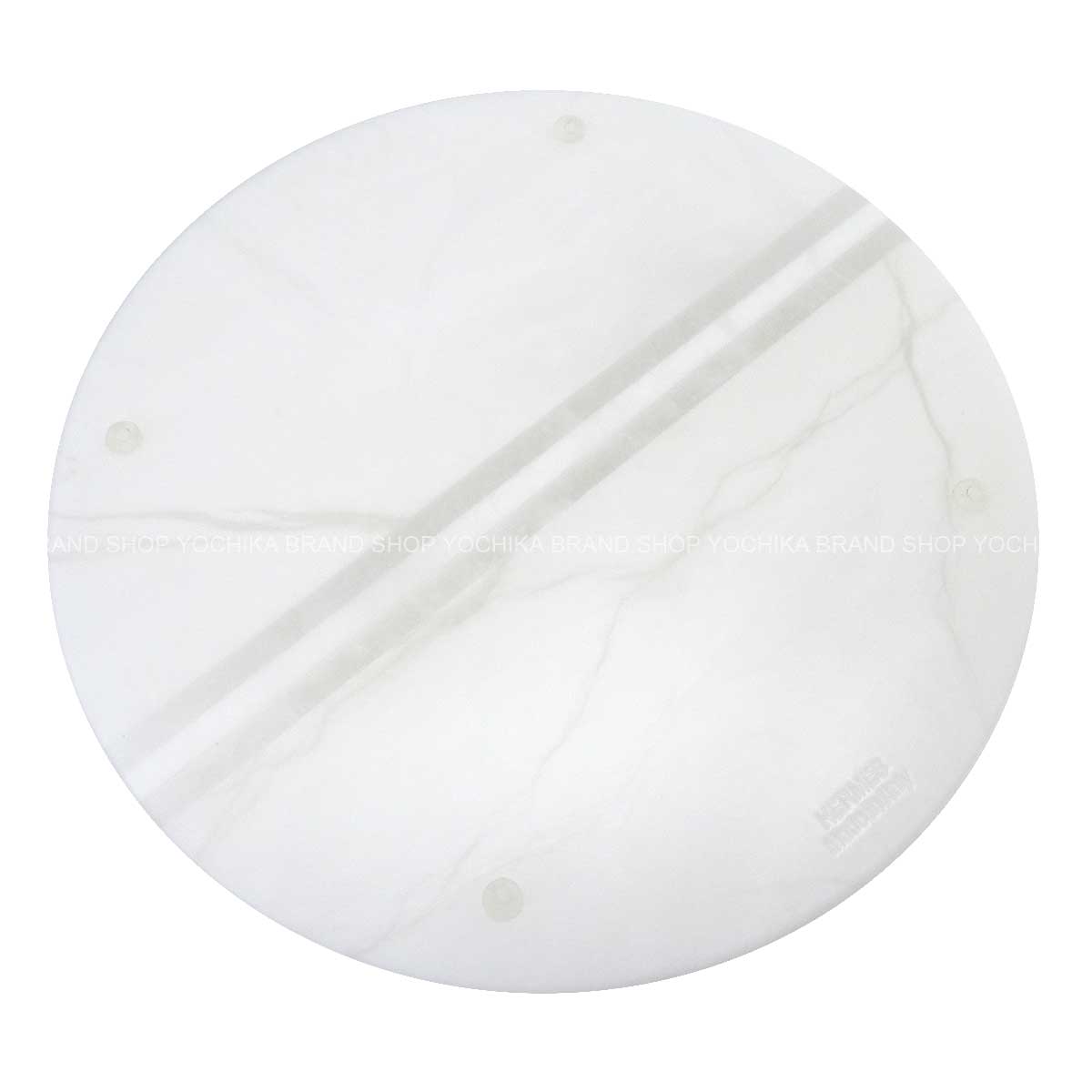 [Pre-loved] HERMES Round Tray Ariane Naturel Alabaster[LIKE NEW][Authentic]