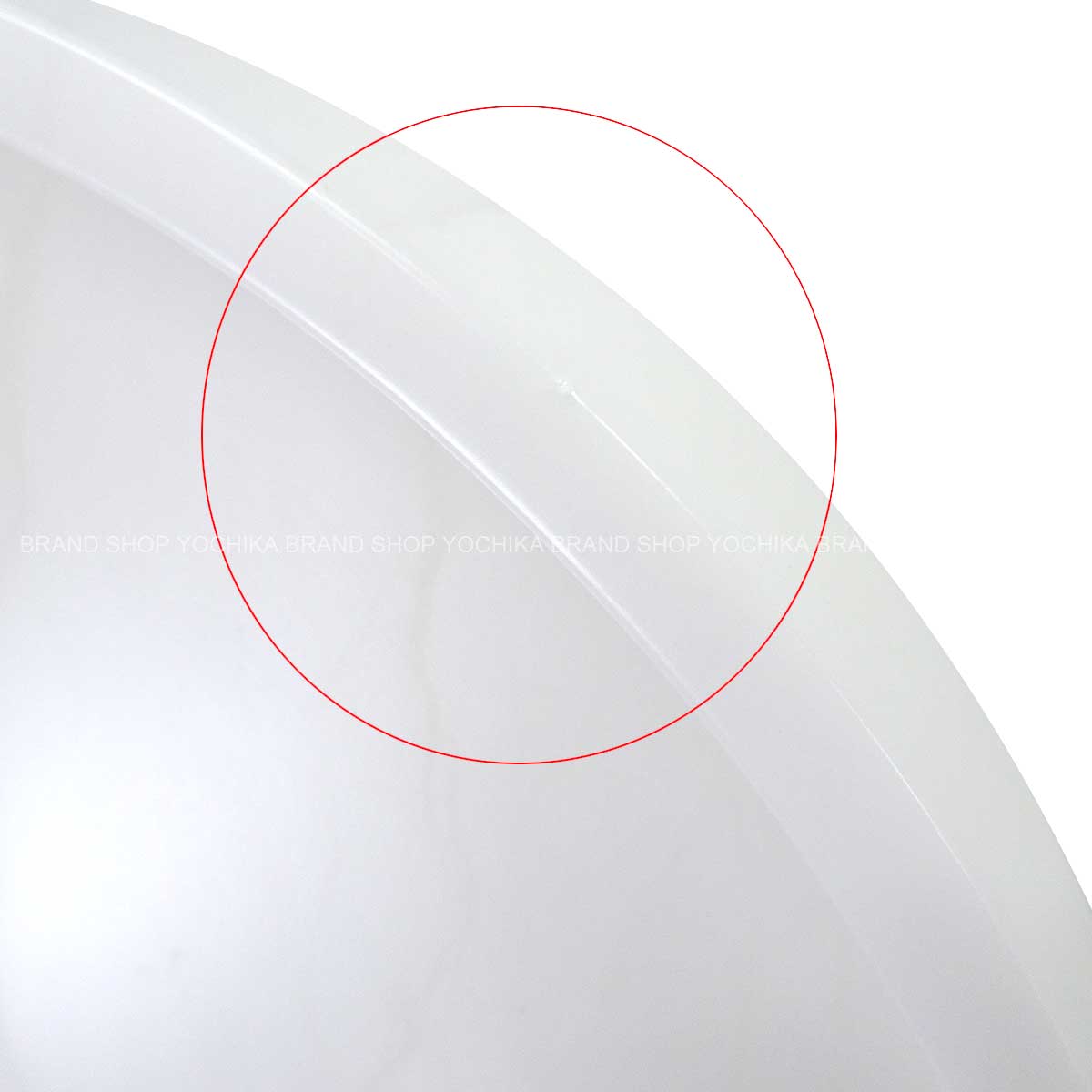 [Pre-loved] HERMES Round Tray Ariane Naturel Alabaster[LIKE NEW][Authentic]