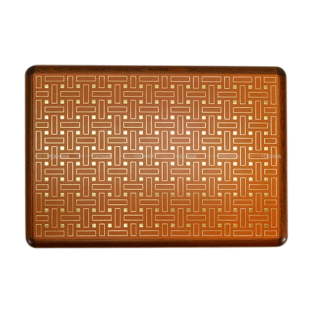 [Pre-loved] HERMES Watch Jewelry Box Brown Wood Silver HW[LIKE NEW][Authentic]