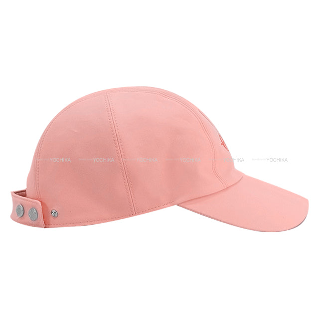 HERMES Davis Emile Pink Cotton/Polyurethane Silver HW[EXCELLENT][Authentic]