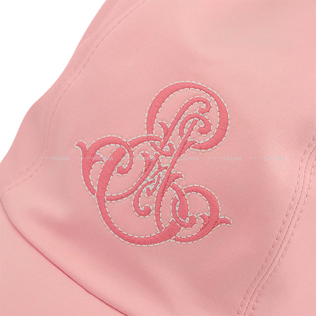 HERMES Davis Emile Pink Cotton/Polyurethane Silver HW[EXCELLENT][Authentic]