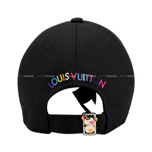 LOUIS VUITTON cap LV×TM Super Flat Noir (Black) Cotton M5000L[EXCELLENT][Authentic]