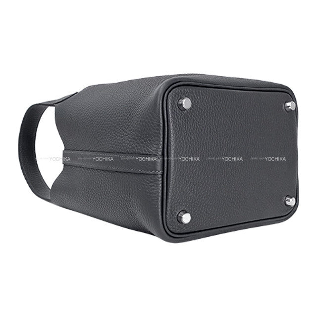 HERMES Handbag Picotin Lock 18 PM Ardoise Taurillon Clemence Silver HW Stamp K[BRAND NEW][Authentic]